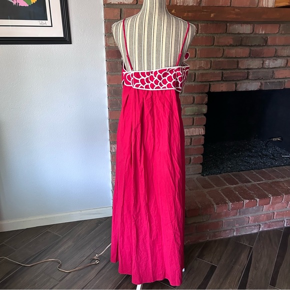 NWT Commense Embroidered Fish Semi-Sheer Cami Dress Sz L - Picture 8 of 10